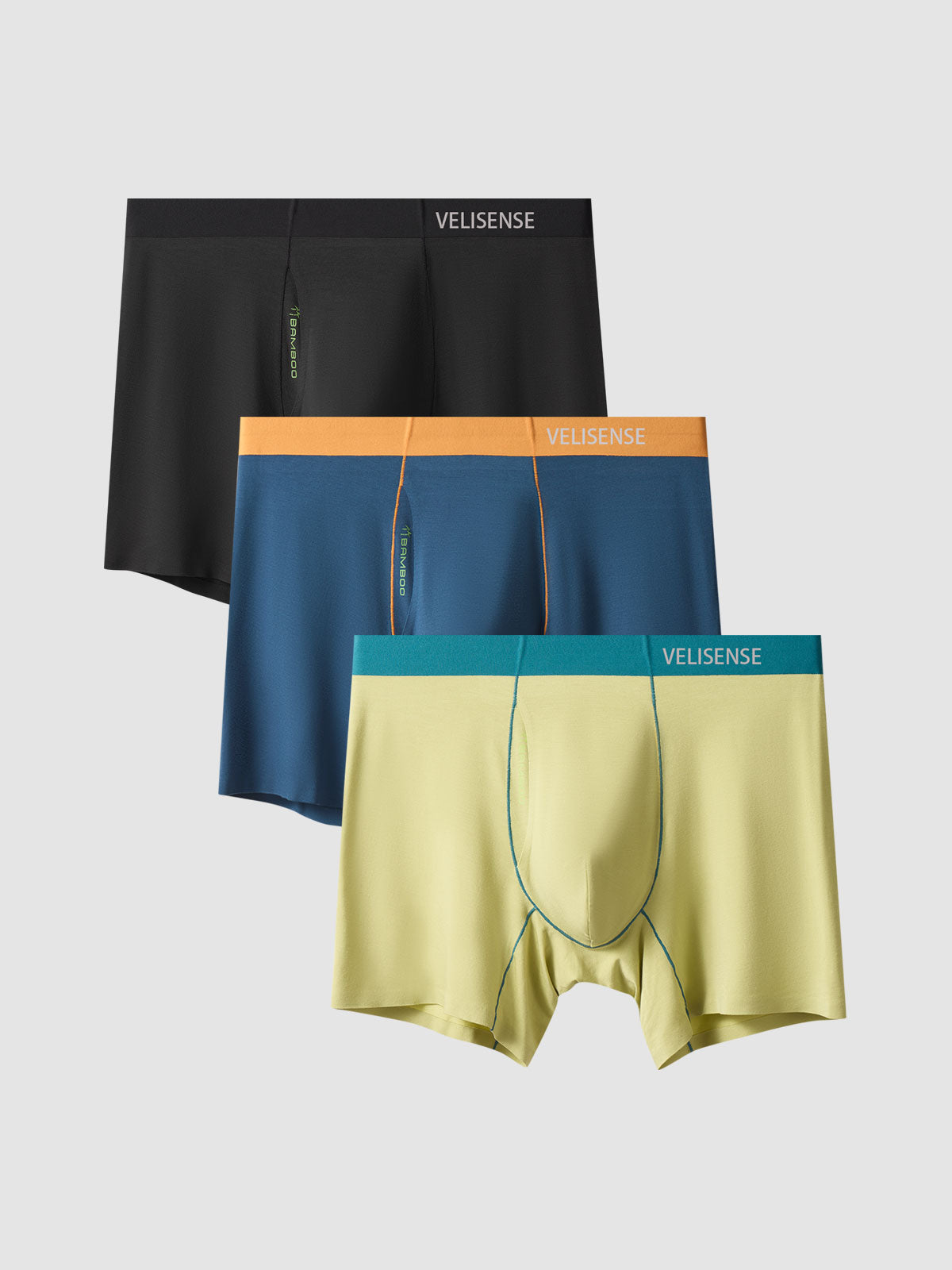 Second Skin Ultra-Soft Bamboo Boxer Brief 5" (3-Pack)