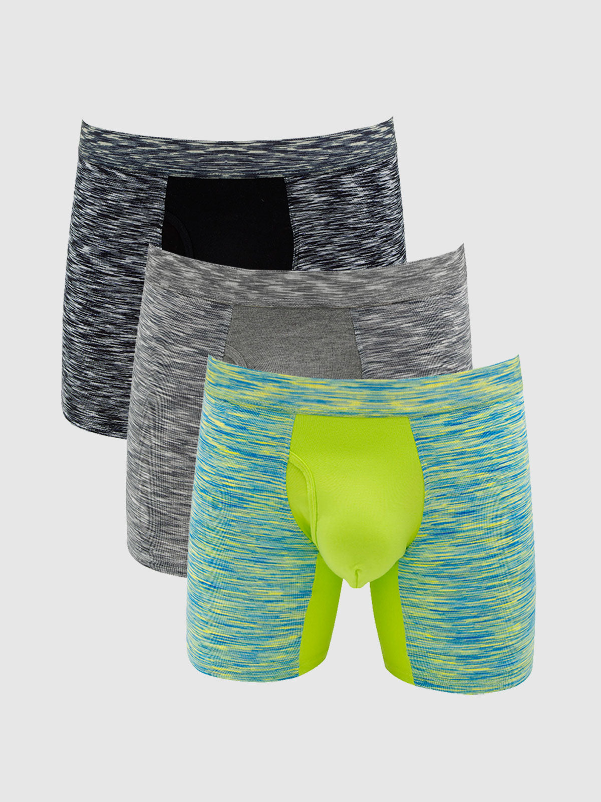 360 Sport Stretchy Boxer Brief with Fly 6" (3-Pack)