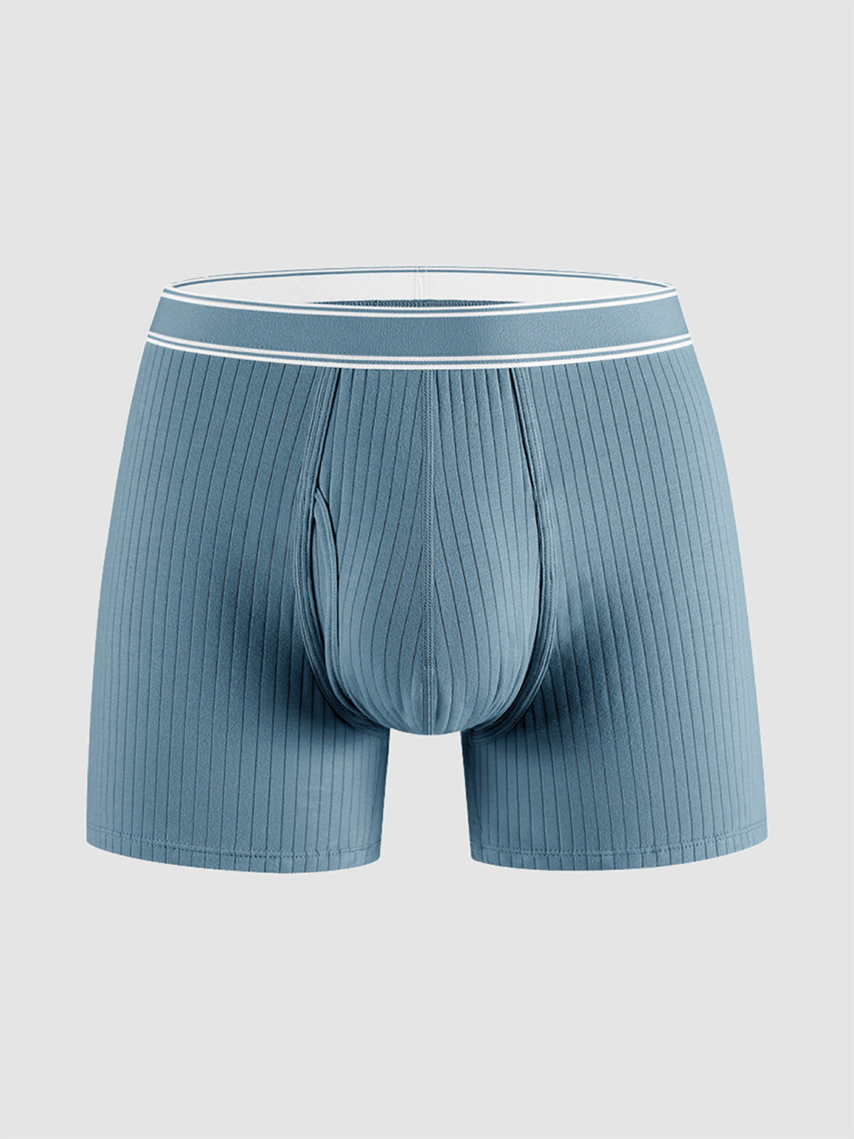 Organic Cotton Rib Breathable Boxer Briefs 6" (3-Pack)