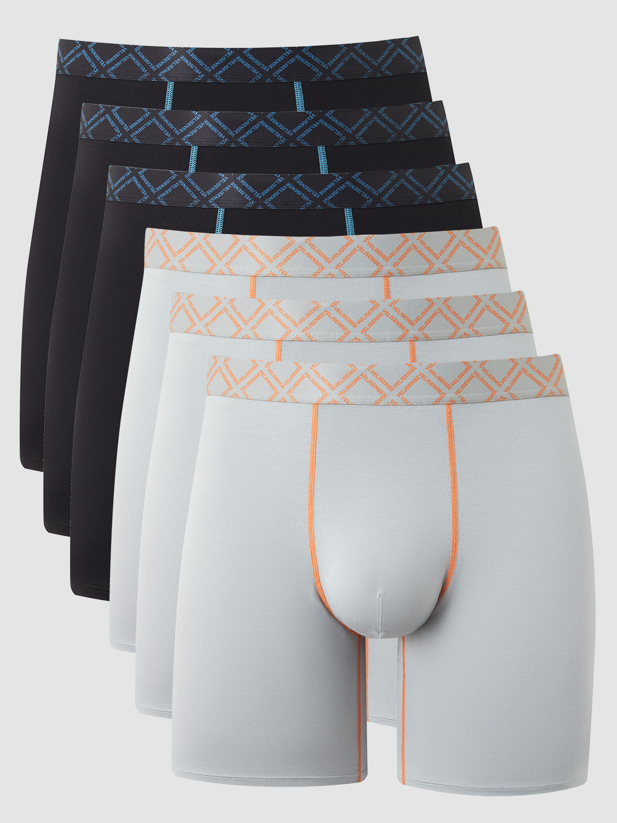 Second Skin Bamboo Boxer Brief 6" (6-Pack)