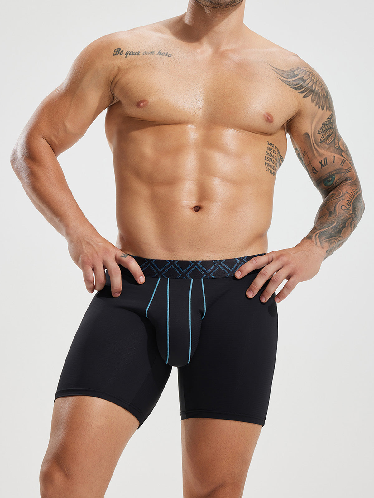 Second Skin Luxe Texture Boxer Brief 8" (3-Pack)