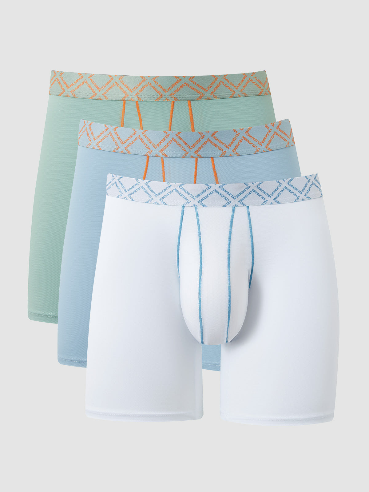 Second Skin Luxe Texture Boxer Brief 8" (3-Pack)