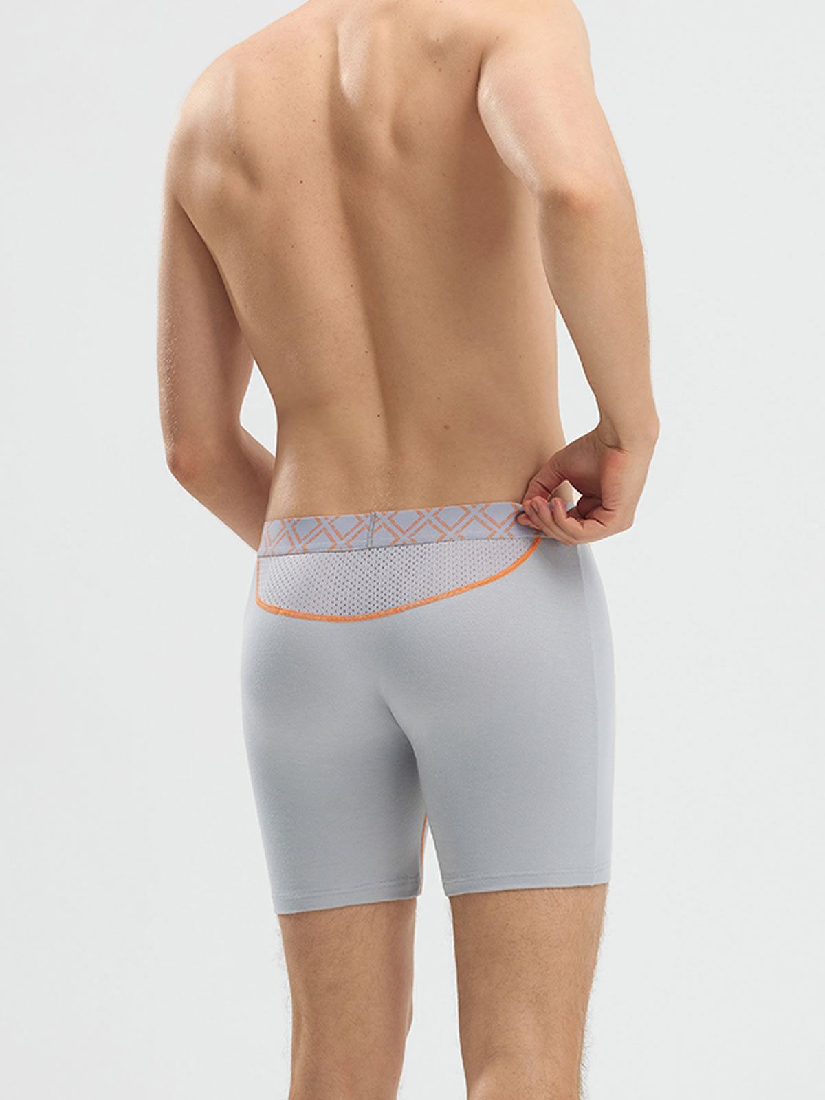 Second Skin Silk Soft Bamboo Boxer Brief with Fly 6"