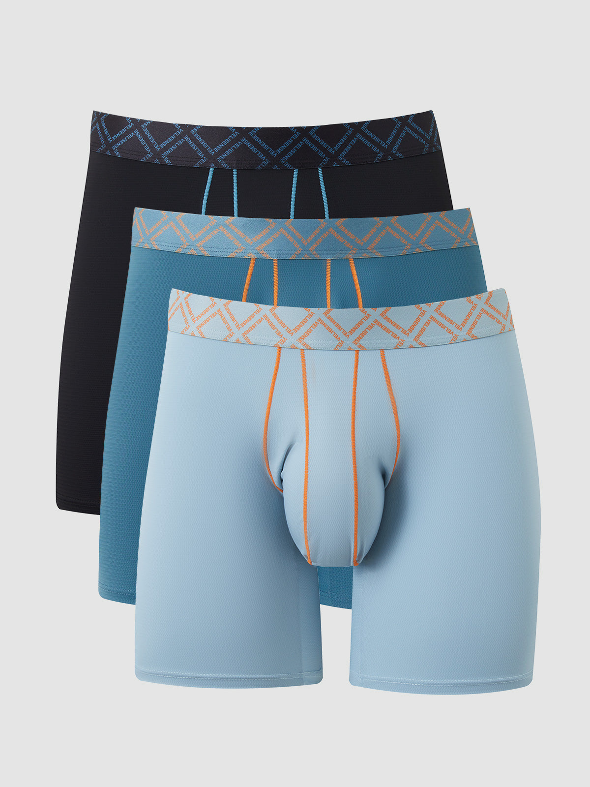 Second Skin Luxe Texture Boxer Brief 8" (3-Pack)