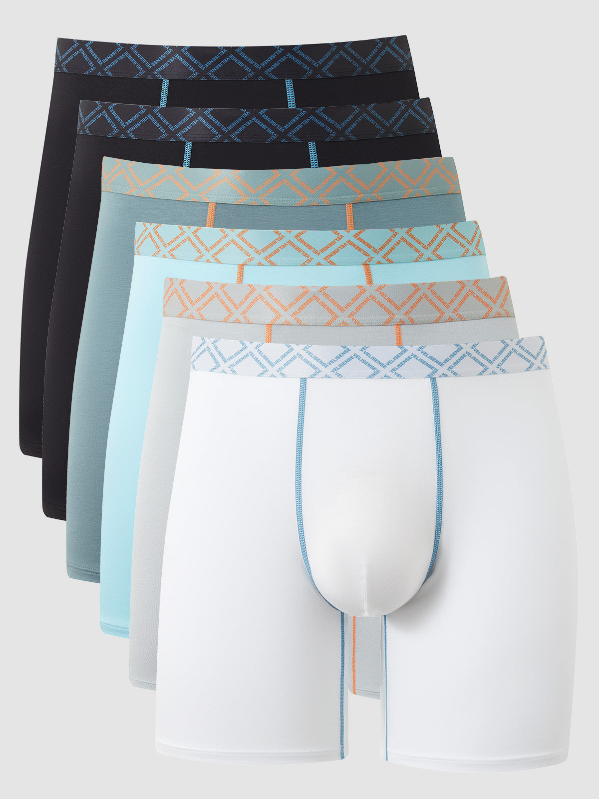 Second Skin Bamboo Boxer Brief 6" (6-Pack)