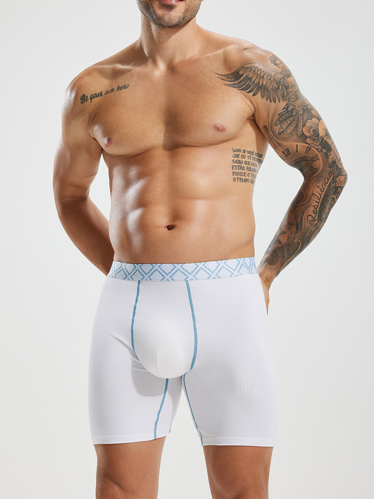 Second Skin Bamboo Boxer Brief 6" (3-Pack)