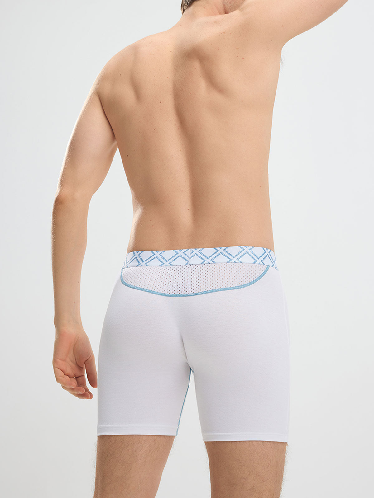 Second Skin Silk Soft Bamboo Boxer Brief with Fly 6"
