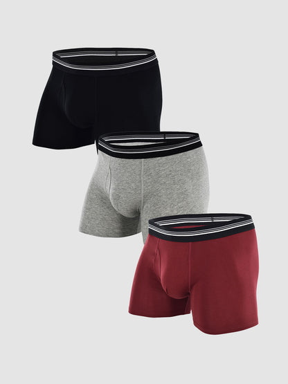 Premium Cotton Trunk with Fly 4" (3-Pack)