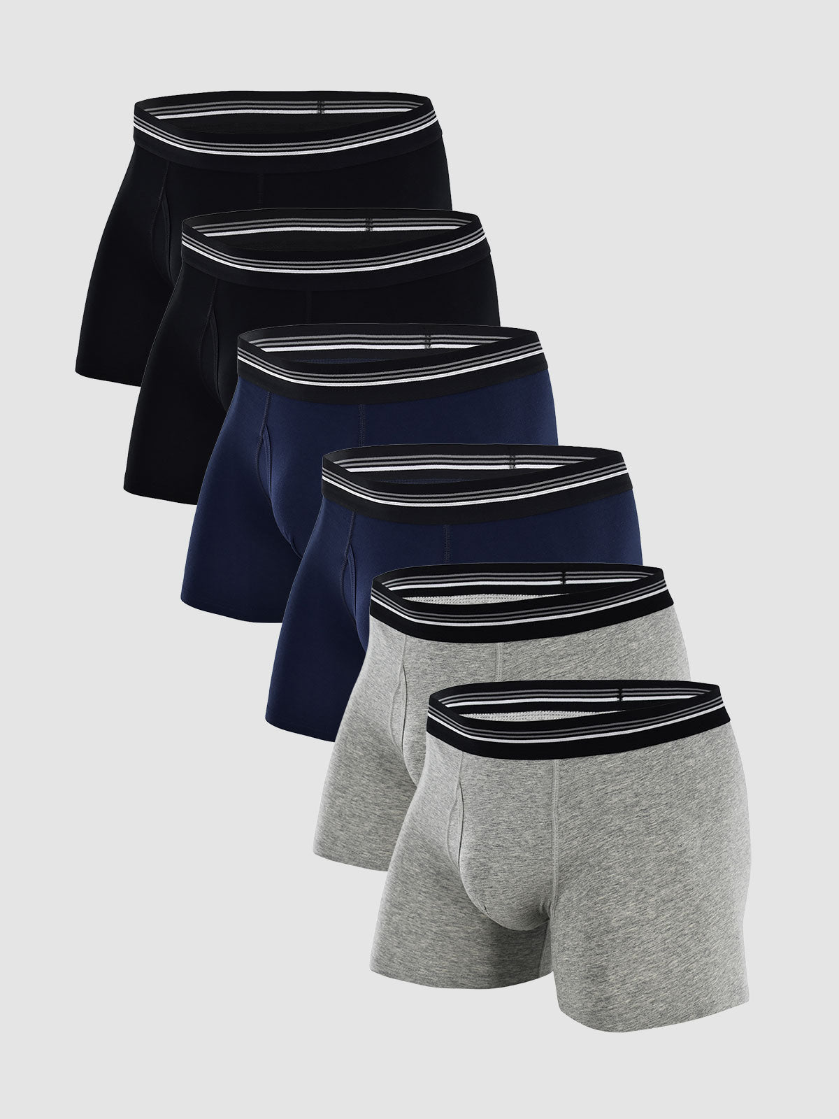Premium Cotton Trunk with Fly 4" (6-Pack)