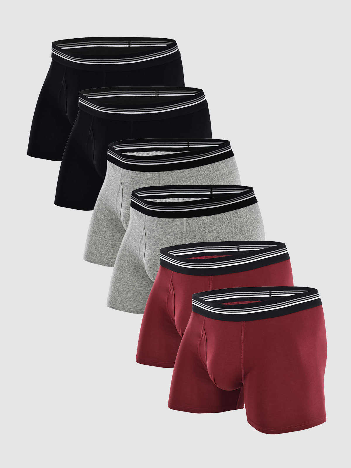 Premium Cotton Trunk with Fly 4" (6-Pack)