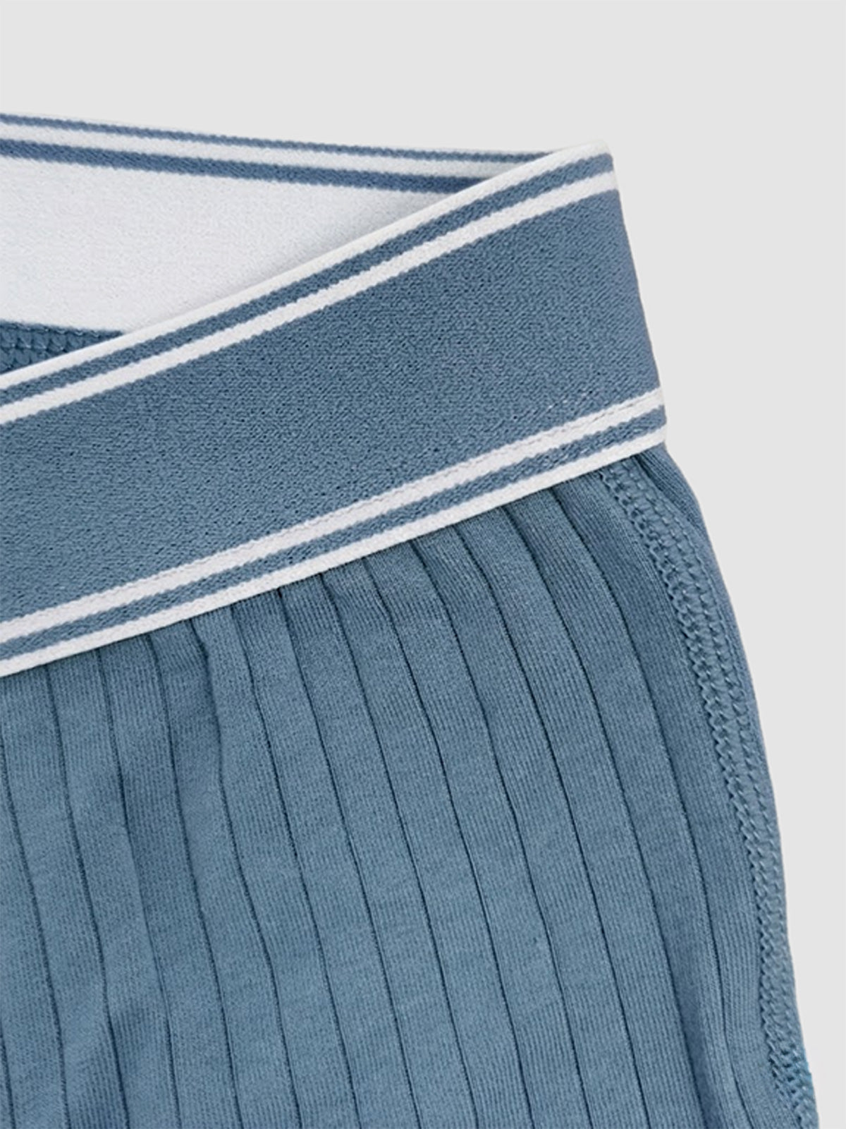 Organic Cotton Rib Breathable Boxer Briefs 6" (6-Pack)