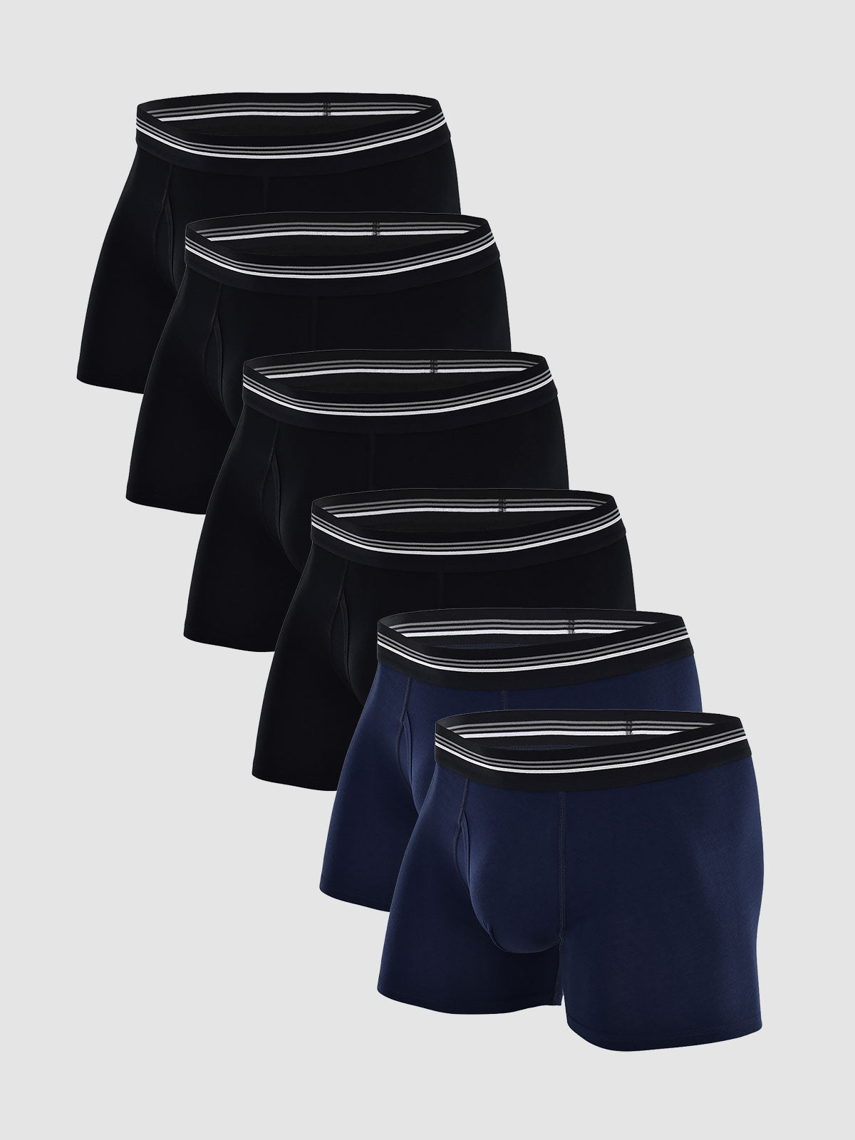 Premium Cotton Trunk with Fly 4" (6-Pack)