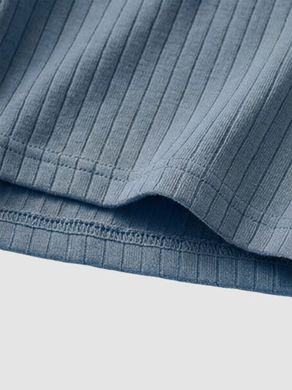 Organic Cotton Rib Breathable Boxer Briefs 6" (6-Pack)