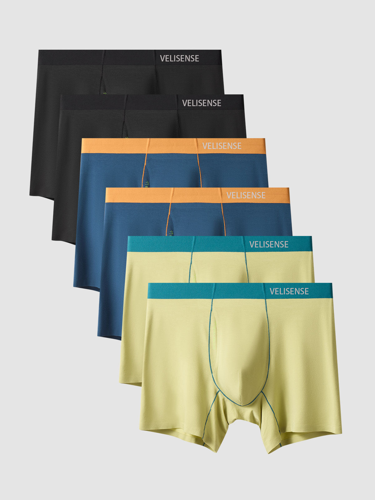 Second Skin Ultra-Soft Bamboo Boxer Brief 5" (6-Pack)