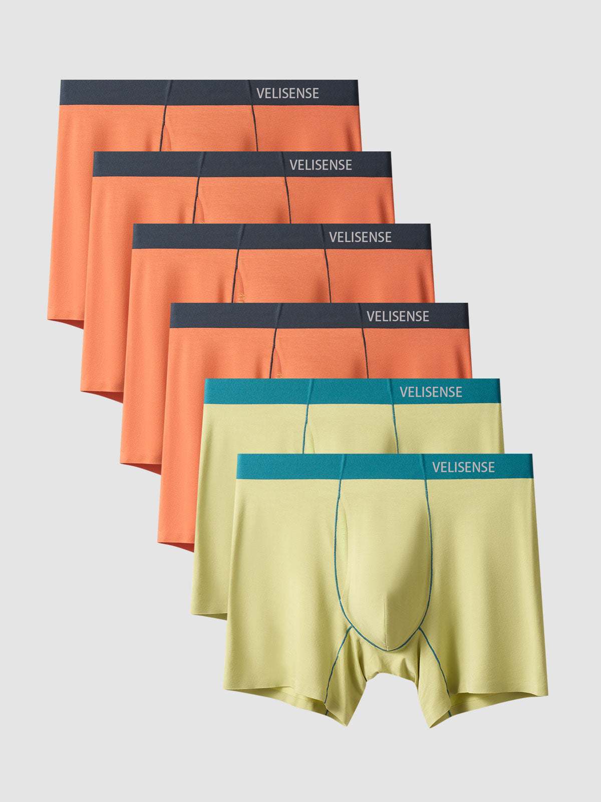 Second Skin Ultra-Soft Bamboo Boxer Brief 5" (6-Pack)