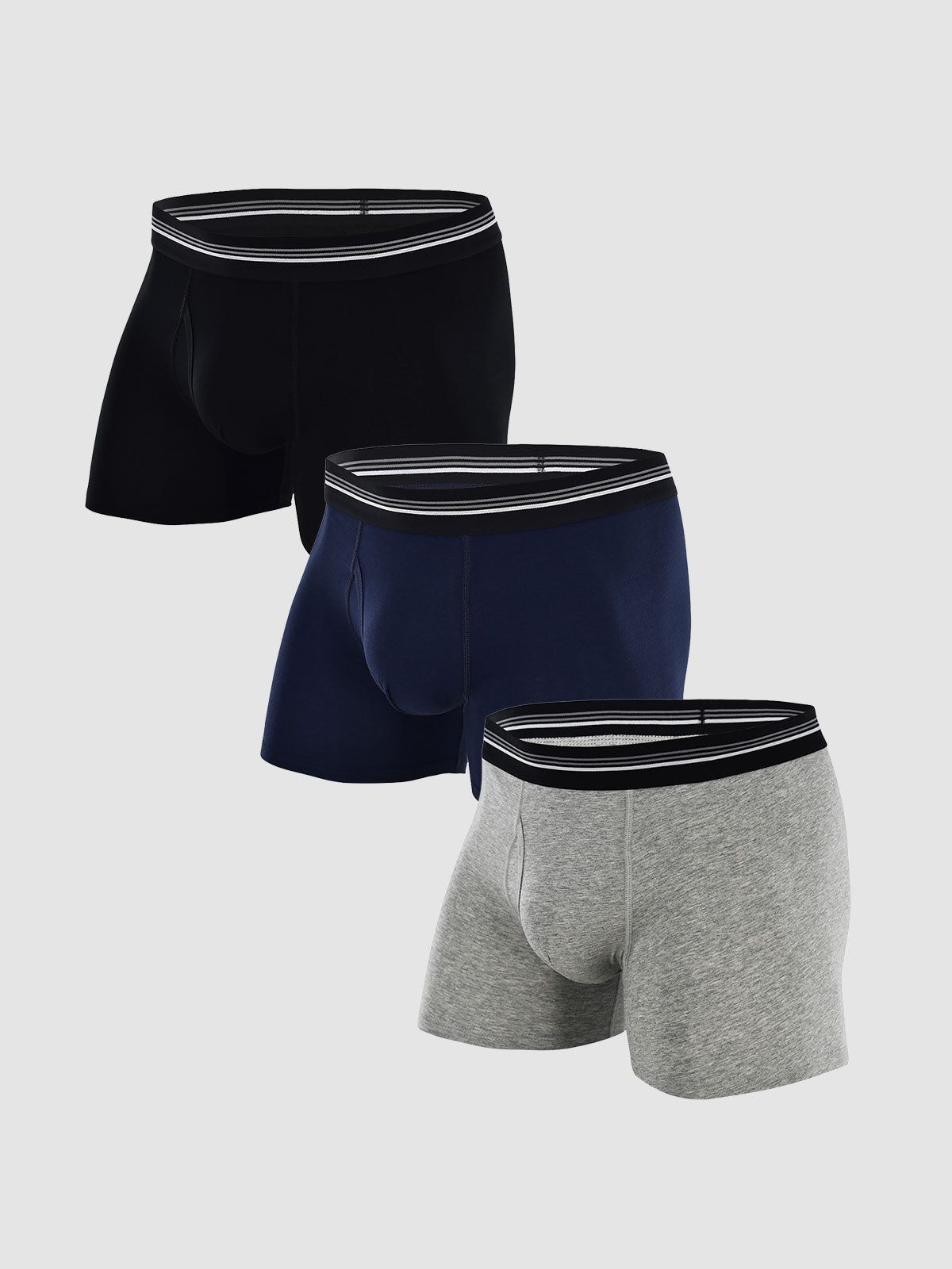 Premium Cotton Trunk with Fly 4" (3-Pack)