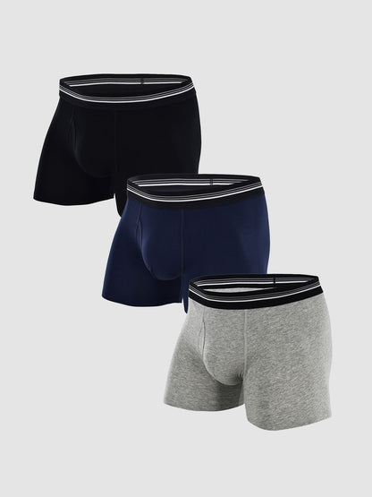 Premium Cotton Trunk with Fly 4" (3-Pack)