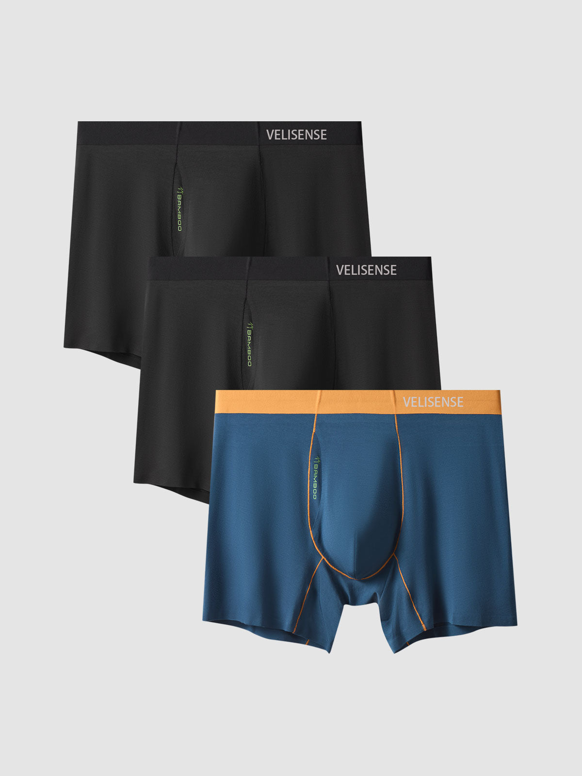 Second Skin Ultra-Soft Bamboo Boxer Brief 5" (3-Pack)