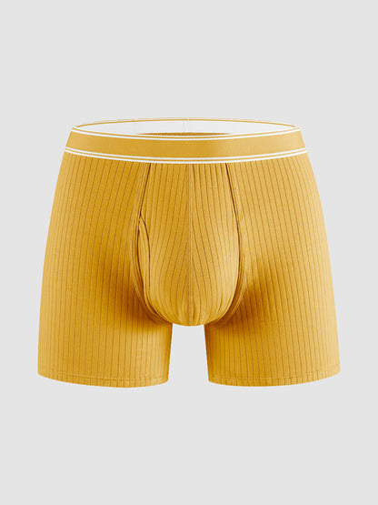 Organic Cotton Rib Breathable Boxer Briefs 6" (3-Pack)