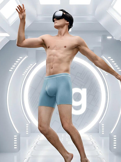 Organic Cotton Rib Breathable Boxer Briefs 6" (3-Pack)