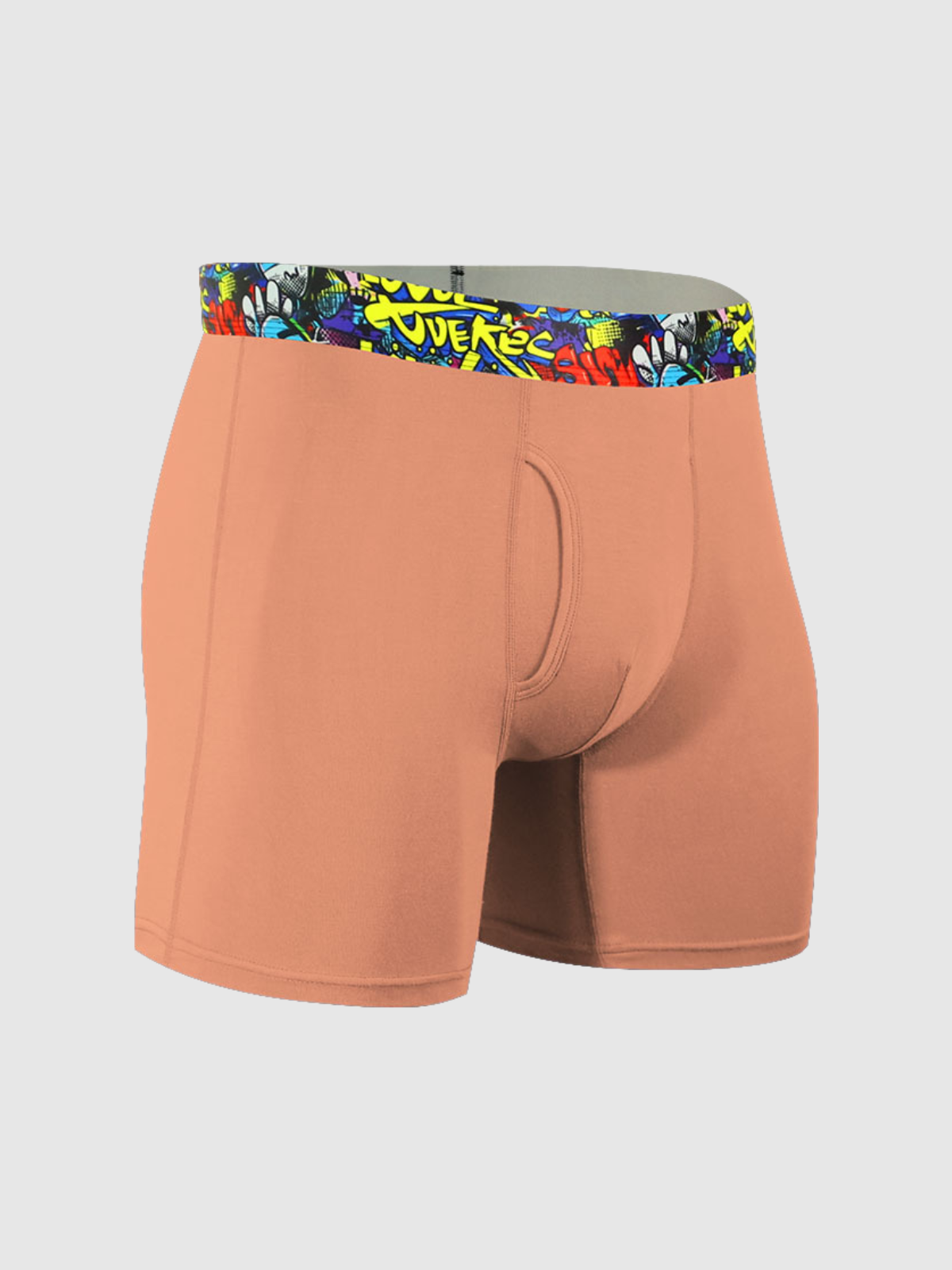 Second Skin Print Bamboo Boxer Brief 6"