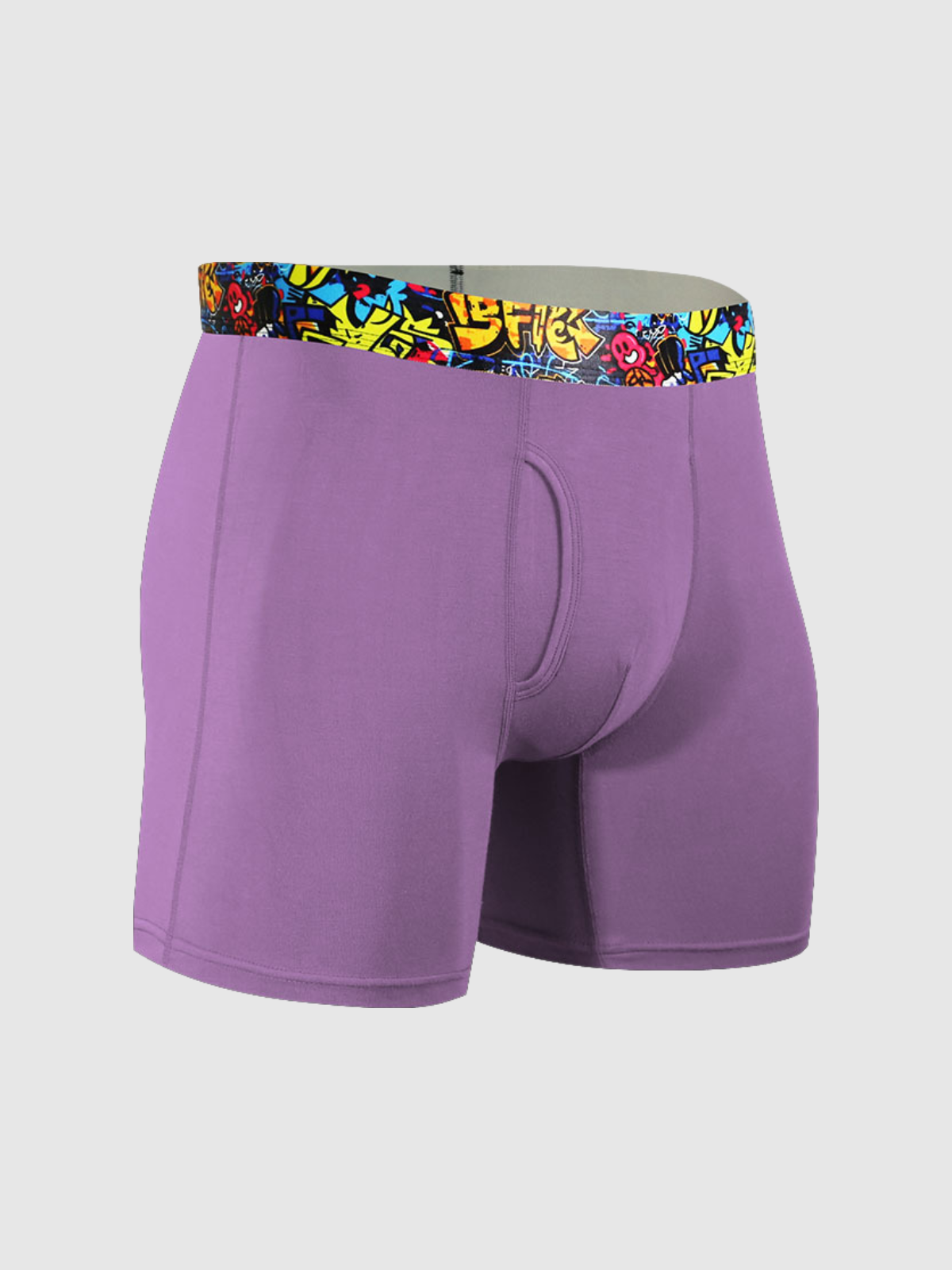 Second Skin Print Bamboo Boxer Brief 6"