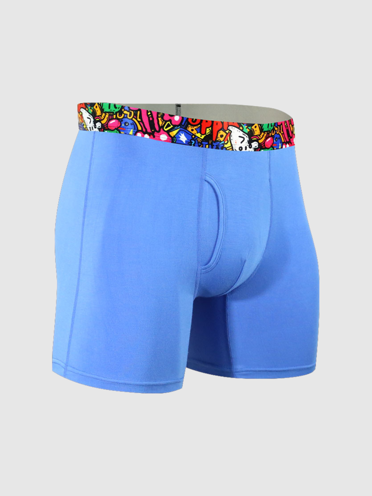 Second Skin Print Bamboo Boxer Brief 6"