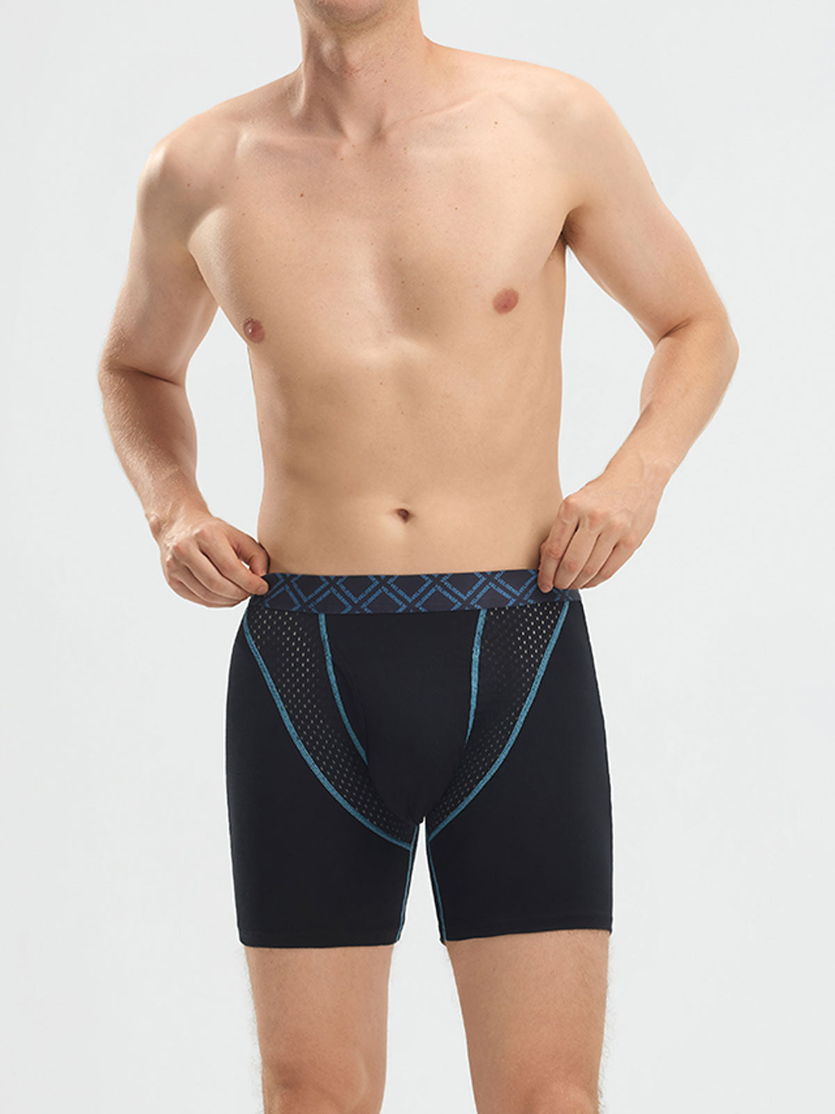 Second Skin Silk Soft Bamboo Boxer Brief with Fly 6"