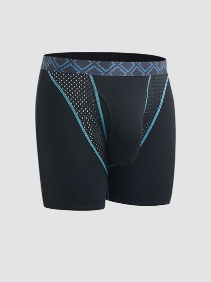 Second Skin Silk Soft Bamboo Boxer Brief with Fly 6"