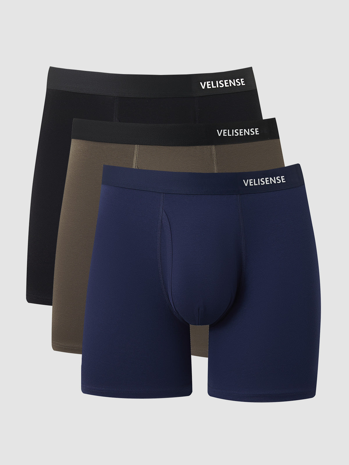 Premium Cotton Boxer Brief With Fly 6" (3-Pack)