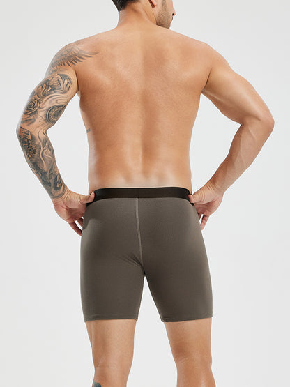 Premium Cotton Boxer Brief With Fly 6" (3-Pack)