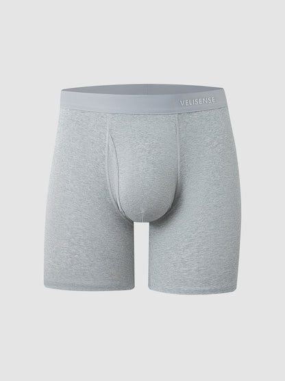 Premium Cotton Boxer Brief With Fly 6"