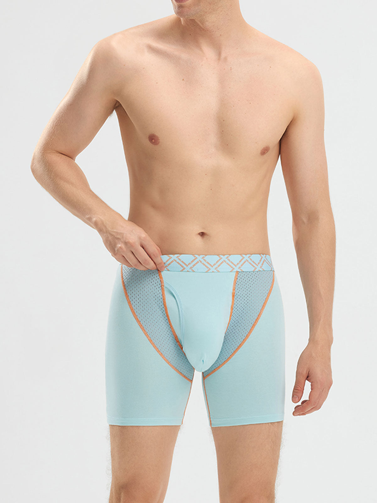 Second Skin Silk Soft Bamboo Boxer Brief with Fly 6"