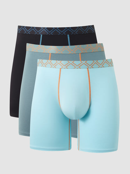Second Skin Bamboo Boxer Brief 6" (3-Pack)