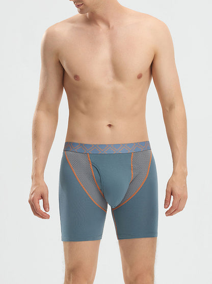 Second Skin Silk Soft Bamboo Boxer Brief with Fly 6"