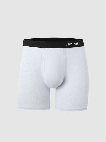 Premium Cotton Boxer Brief With Fly 6"