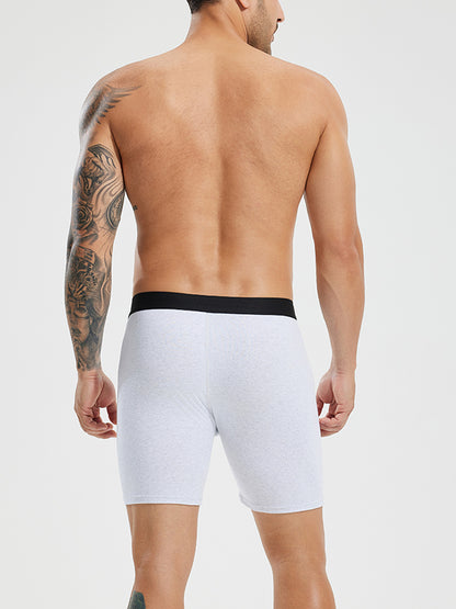 Premium Cotton Boxer Brief With Fly 6" (3-Pack)