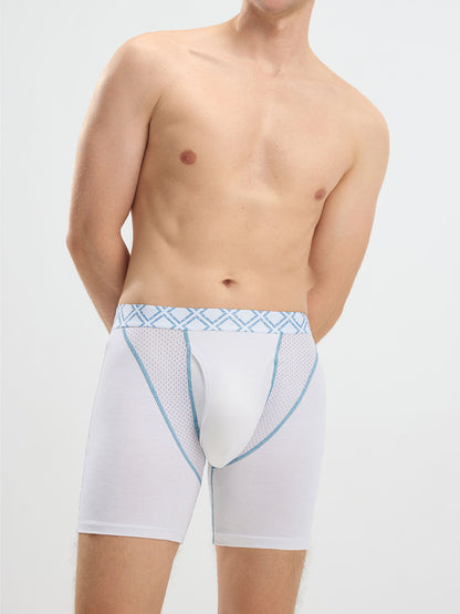 Second Skin Silk Soft Bamboo Boxer Brief with Fly 6" (3-Pack)